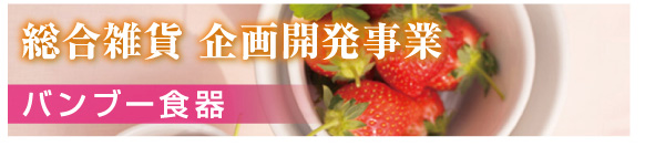 総合雑貨　企画開発事業　バンブー食器